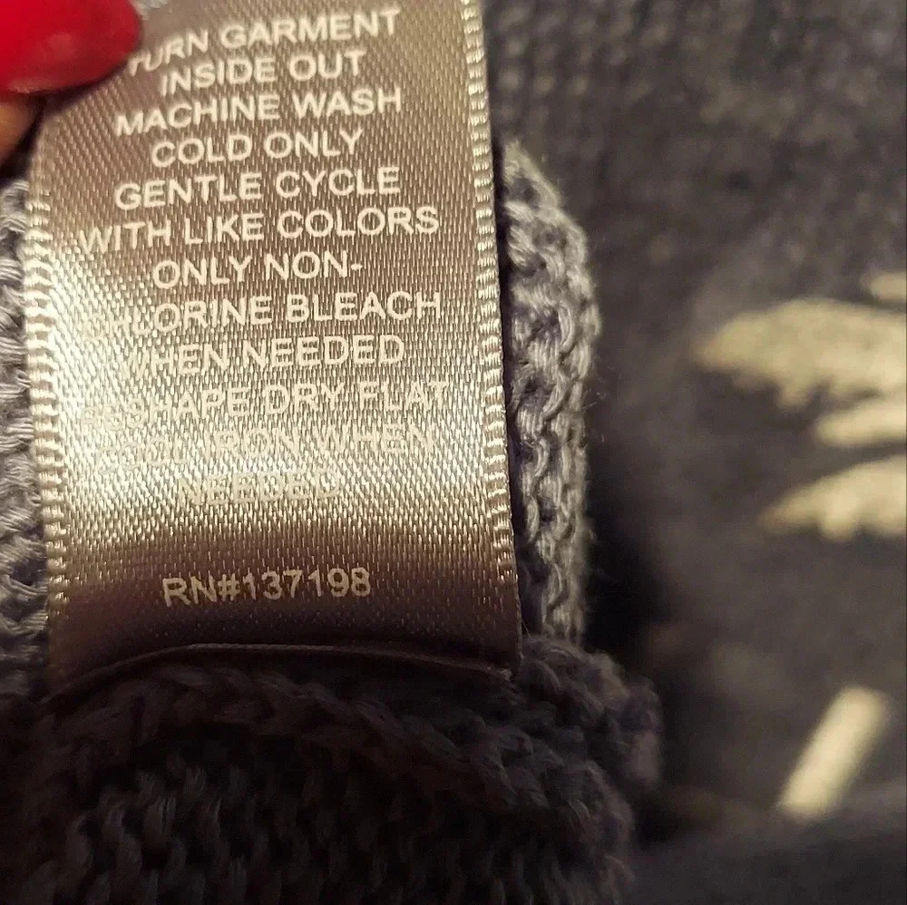 Marled Reunited Embroidered Blue "Chill" Sweater - Picture 5 of 6